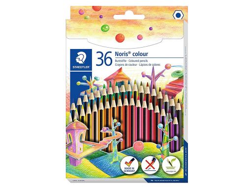 Lpis de cor staedtler wopex ecolgico 36 cores em caixa de carto , Staedtler , 153670 , 4007817038734